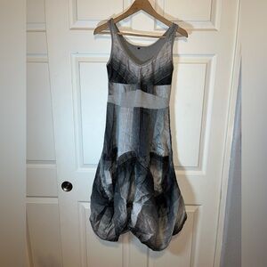 Inizio Magic Gray Stripe 2 Pocket Dress